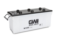 GW Brand 12V 120Ah JIS Car Battery N120 Dry Charged auto starter lead acid Battery