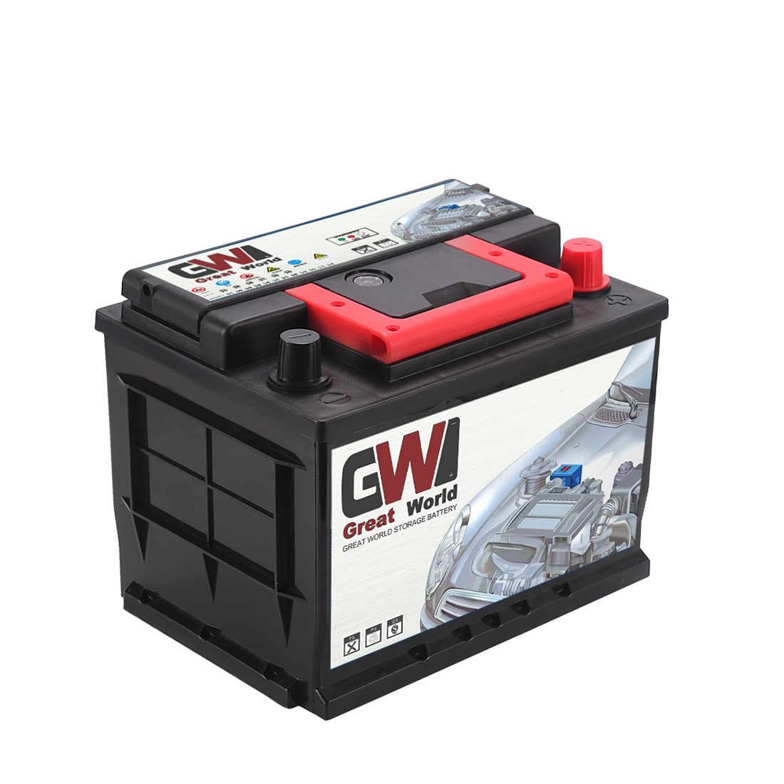 GW Brand Car Battery 12V 54Ah Maintenance Free Starter Stop Battery